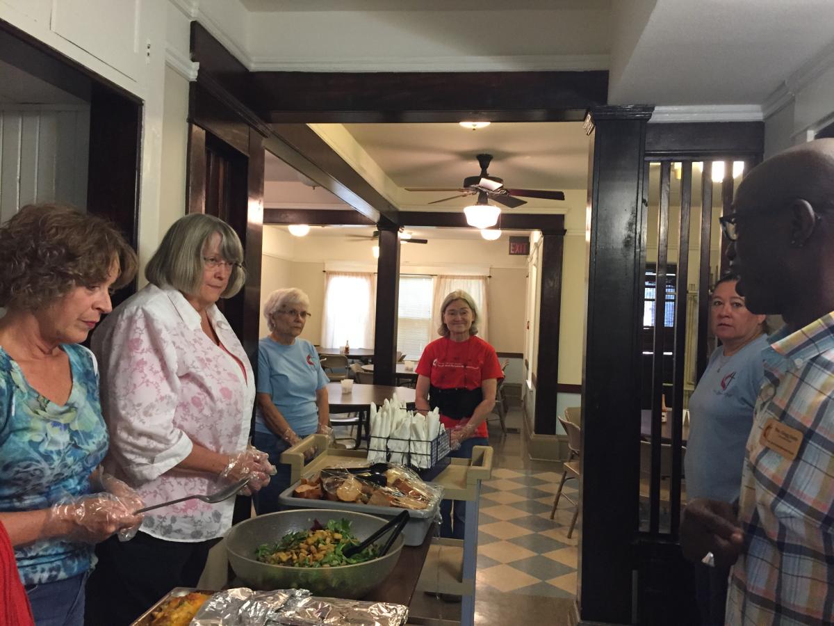 Serving at Oak Lawn Community Meal